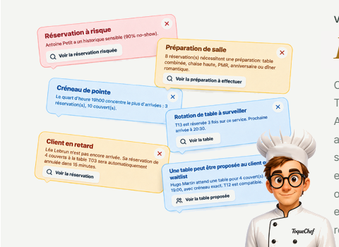 Avant le service ToqueTop